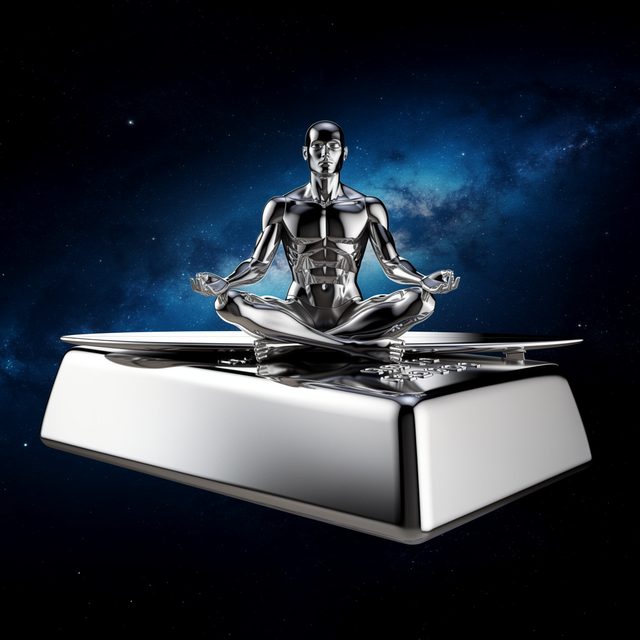 Meditating on a silver bar